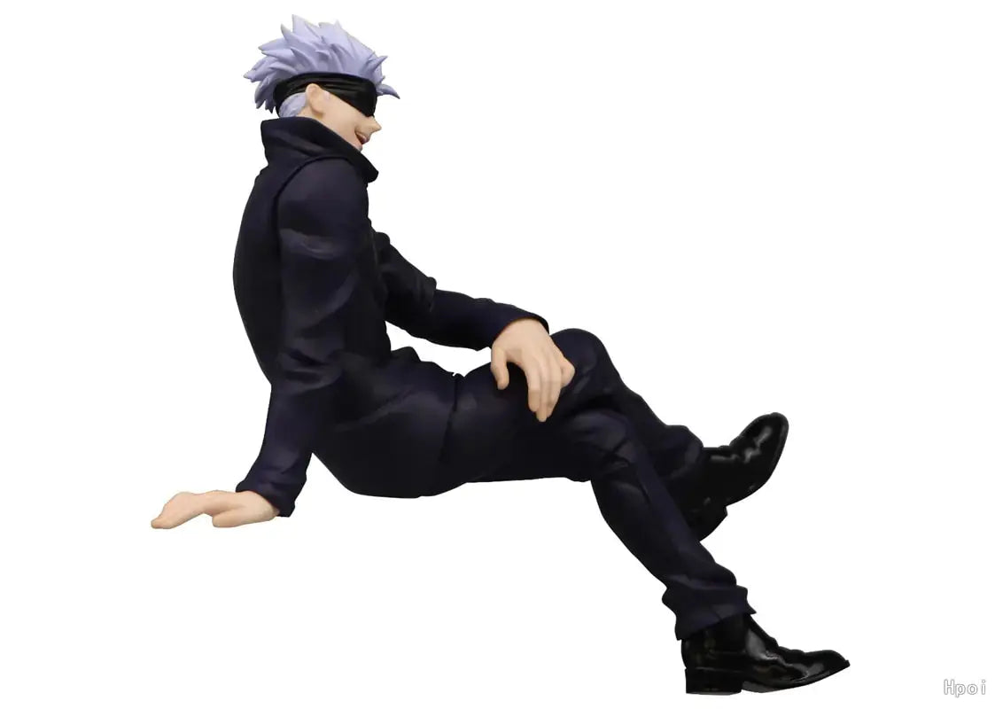 15CM Figure Anime Jujutsu Kaisen Gojo Satoru Sitting Pressed Noodles Model Dolls Toy Gift Collect Boxed PVC Material - Figurio