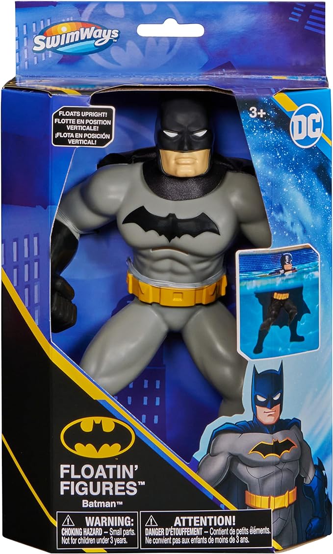 Swimways DC Batman Floatin' Figures, Swimming Pool Accessories & Kids Pool Toys, Batman Party Supplies & Water Toys for Kids Aged 3 & Up - Figurio