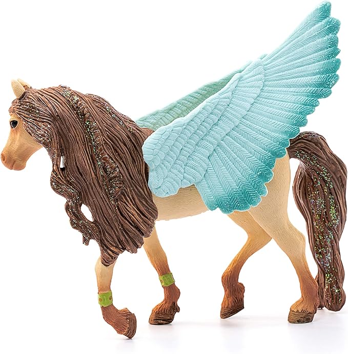 Schleich bayala, Unicorn Toy Figures for Girls and Boys, Decorated Pegasus Unicorn Stallion Toy - Figurio