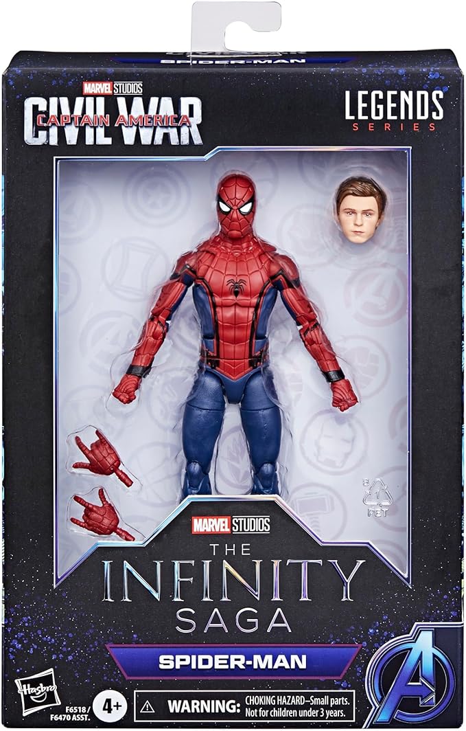 Hasbro Marvel Legends Series Spider-Man, Captain America: Civil War Collectible 6 Inch Action Figures, Marvel Legends Action Figures - Figurio