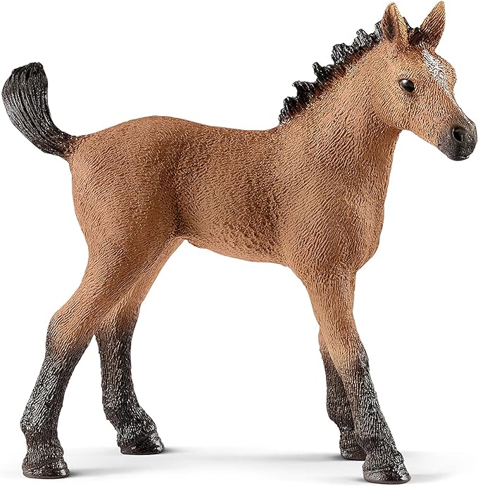 Schleich Horse Club, Animal Figurine, Horse Toys for Girls and Boys 5-12 Years Old, Quarter Horse Foal, Ages 5+ - Figurio