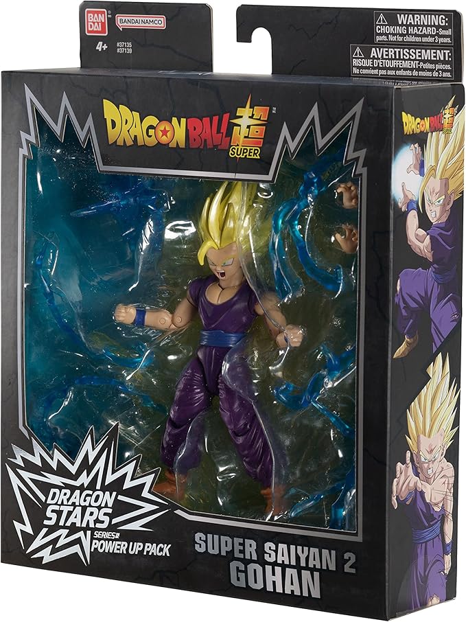 Dragon Stars Series - Dragon Ball Super - Super Saiyan 2 Gohan, Power Up Pack 6.5" Action Figure Set - Figurio