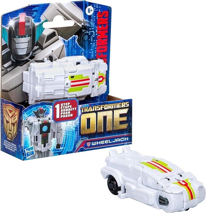 Transformers One Cog Changer Wheeljack 4-Inch Robot Action Figure, Interactive Toys for Boys and Girls Ages 6 and Up - Figurio