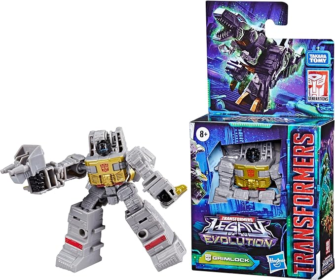 Transformers Toys Legacy Evolution Core Grimlock Toy, 3.5-inch, Action Figure for Boys and Girls Ages 8 and Up - Figurio