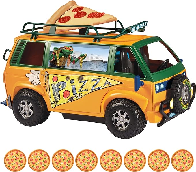 Teenage Mutant Ninja Turtles: Mutant Mayhem Pizza Fire Delivery Van by Playmates Toys - Figurio