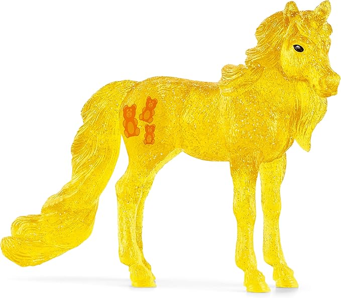 Schleich bayala, Collectible Unicorn Toy Figure for Girls and Boys, Gumdrop Unicorn Figurine (Dessert Series), Ages 5+, Multicolor, 6.3 inch - Figurio