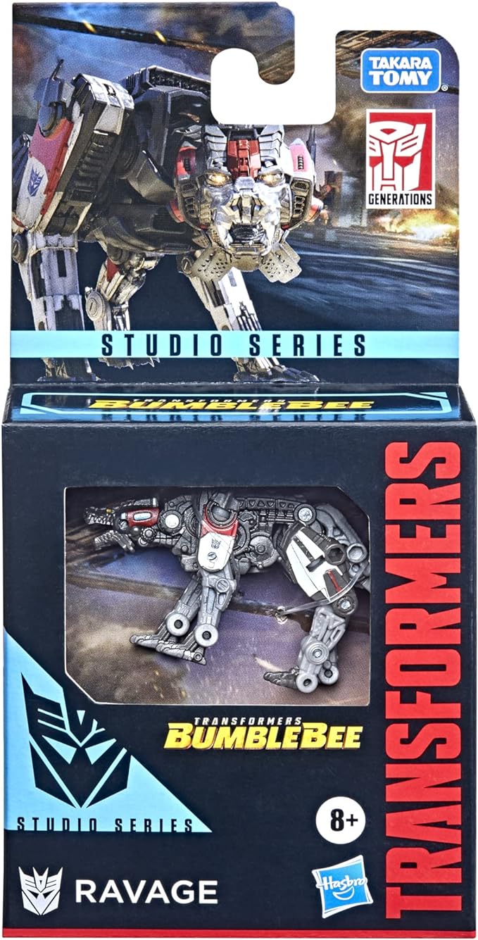 Transformers Toys Studio Series Core Class Bumblebee Ravage Action Figure - Ages 8 and Up, 3.5-inch - Figurio