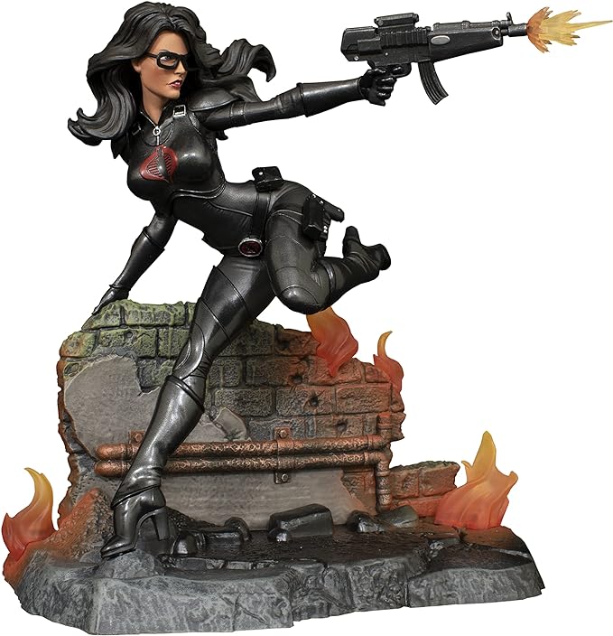 DIAMOND SELECT TOYS G.I. Joe Gallery: Baroness PVC Statue, Black - Figurio