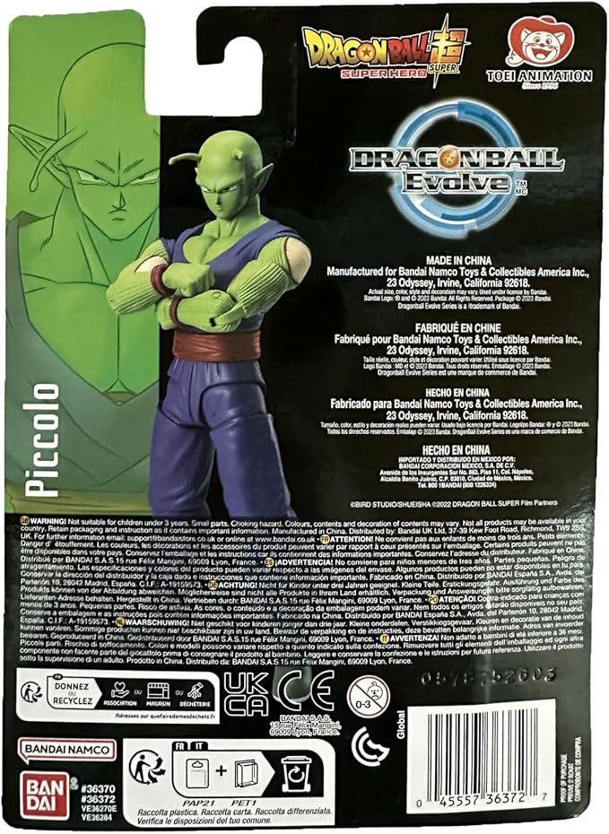 Dragon Ball Super Evolve Super Hero - 5" Piccolo Action Figure (Amazon Exclusive) - Figurio