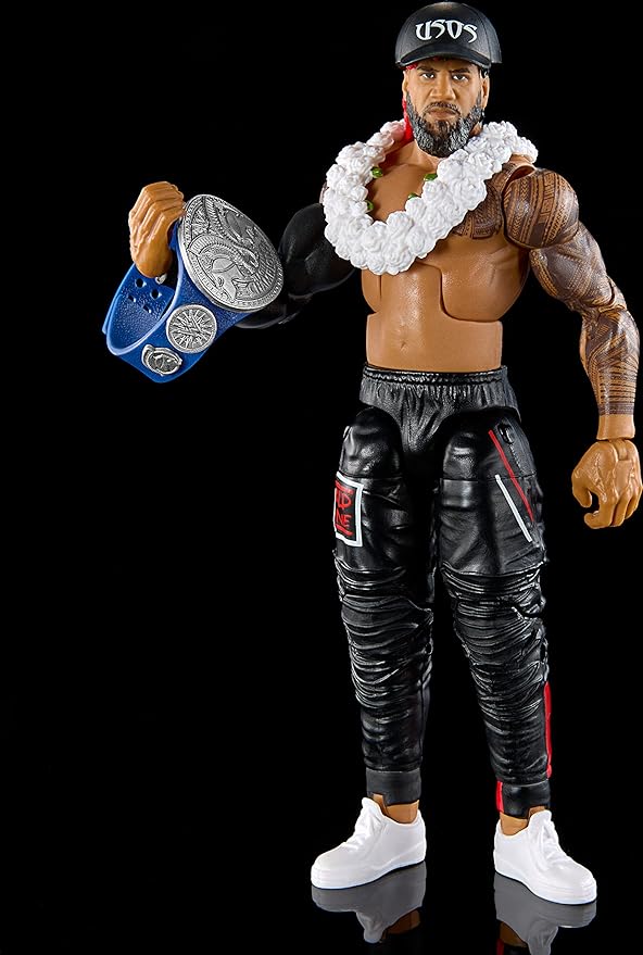 Mattel WWE Jimmy Uso Top Picks Elite Collection Action Figure, Articulation & Life-Like Detail, Interchangeable Accessories, 6-in - Figurio