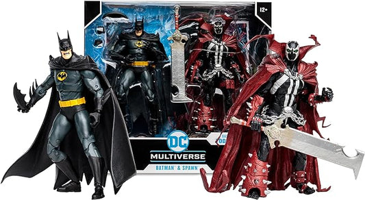 McFarlane Toys - DC Multiverse Batman & Spawn (Based on Comics by Todd McFarlane) 7in Action Figure 2pk - Figurio