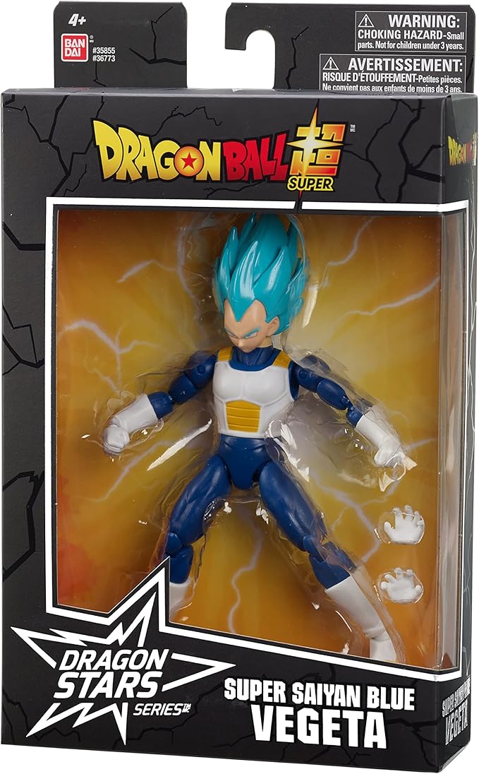 Dragon Ball Super - Dragon Stars - Super Saiyan Blue Vegeta Version 2, 6.5" Action Figure - Figurio