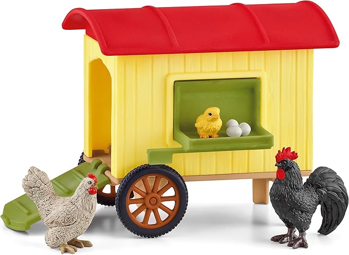 Schleich Farm World Giant 123-Piece Playset Pack with Farmhouse, Chicken Coop, Horse Stall, Farm Toys for Toddlers Ages 3+ - Figurio