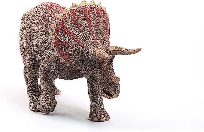 Schleich Dinosaurs Realistic Triceratops Dinosaur Figure - Authentic and Highly Detailed Prehistoric Jurassic Dino Toy, Highly Durable for Education and Fun for Boys and Girls, Ages 4+ - Figurio