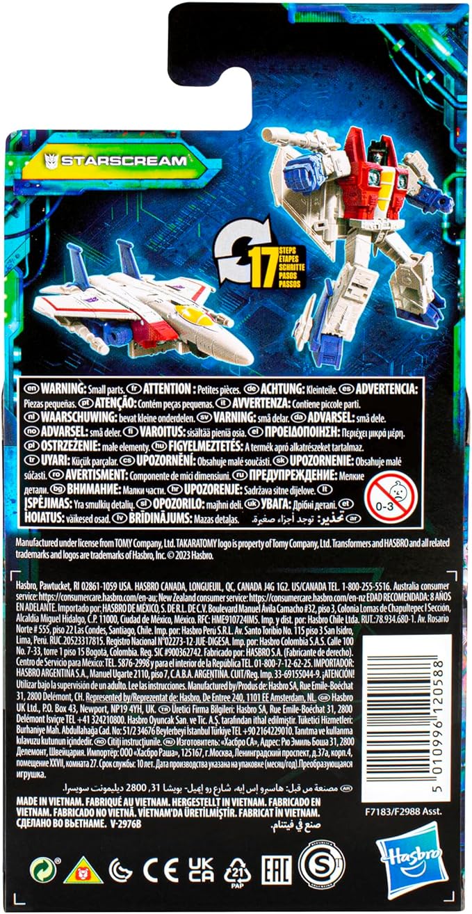 Transformers Toys Legacy Evolution Core Starscream Toy, 3.5-inch, Action Figure for Boys and Girls Ages 8 and Up - Figurio