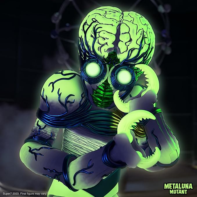 Super7 Ultimates Metaluna Mutant (Blue Glow in The Dark) - 7" Metaluna Mutant Action Figure Classic Science Fiction Movie Collectibles and Retro Toys - Figurio