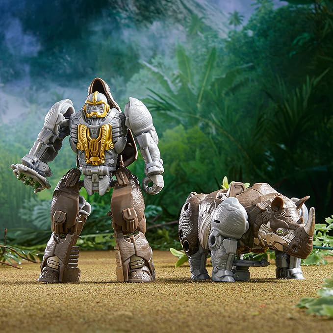 Transformers Hasbro Toys Rise of The Beasts Movie Beast Alliance Battle Changers Rhinox Action Figure,Ages 6 and Up,4.5 inch - Figurio