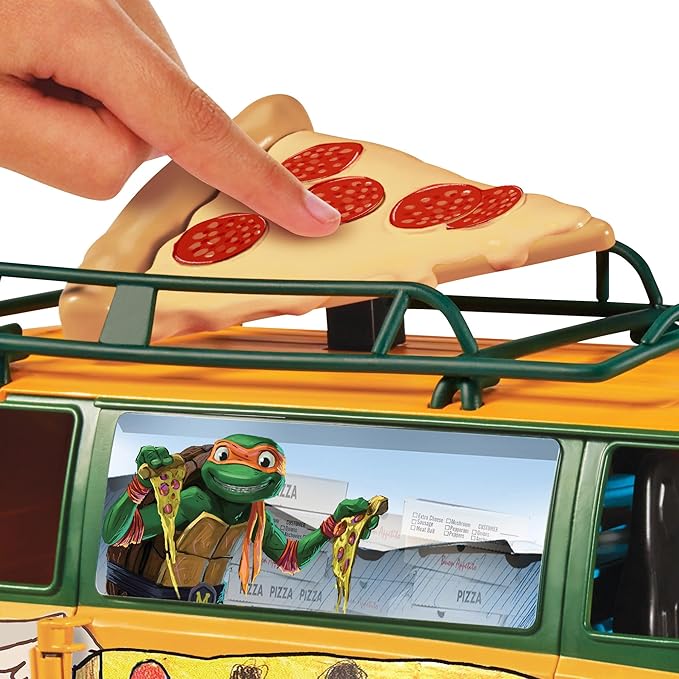 Teenage Mutant Ninja Turtles: Mutant Mayhem Pizza Fire Delivery Van by Playmates Toys - Figurio