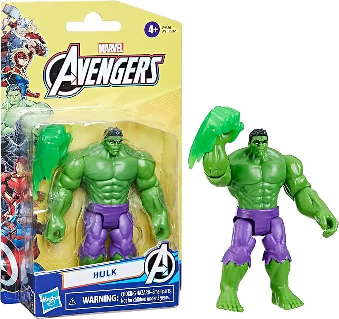 Marvel Epic Hero Series Hulk Deluxe Action Figure, 4-Inch-Scale, Avengers Super Hero Toys for Kids 4 and Up - Figurio