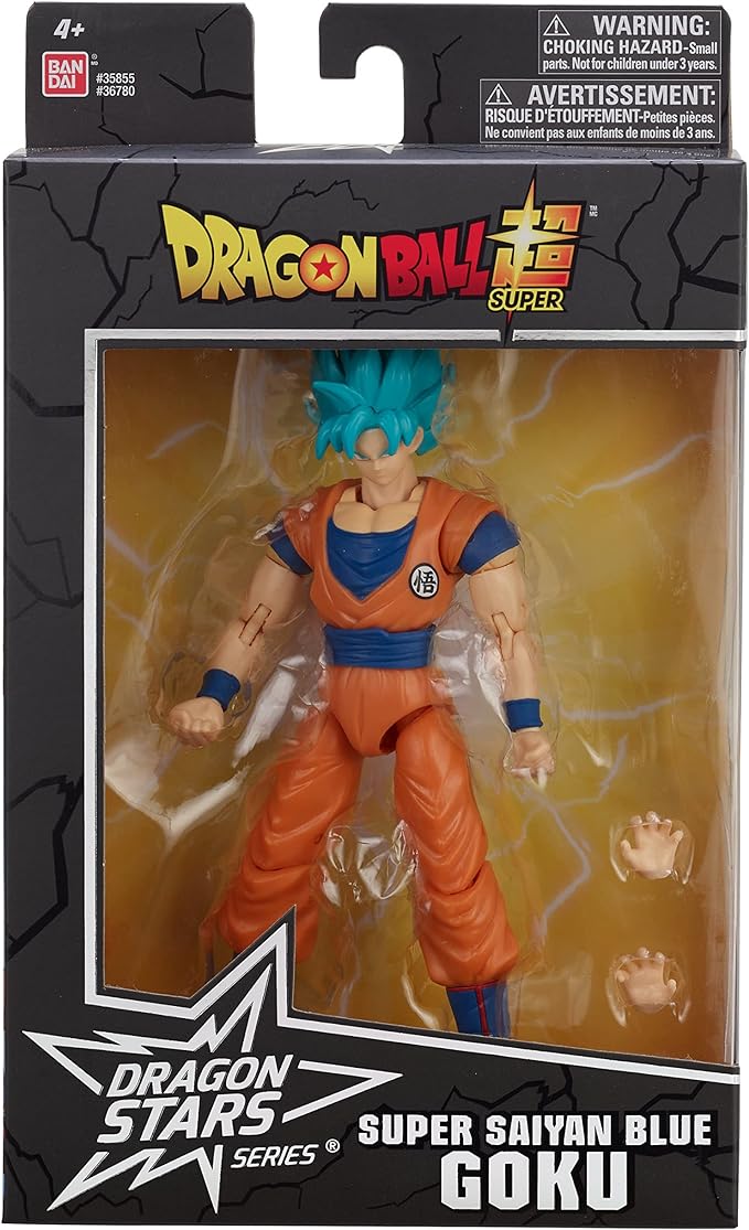 Bandai America - Dragon Ball Super Dragon Stars Super Saiyan Blue Goku, Version 2 - Figurio