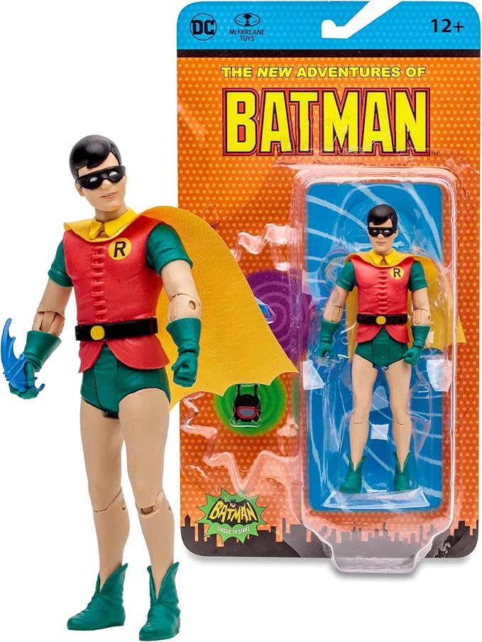 McFarlane Toys - DC Retro Robin (The New Adventures of Batman) 6in Action Figure - Figurio