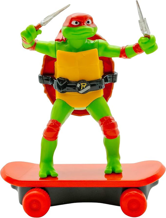 Teenage Mutant Ninja Turtles 5" Sewer Shredders - Raphael Movie Edition - Skate and Battle with Ninja Action - Ages 3+ - Figurio