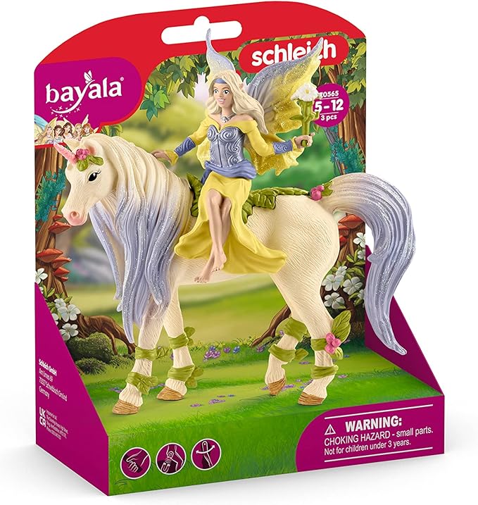 Schleich bayala Fairy Sera with Blossom Unicorn Playset - Enchanting Fantasy Magical Mermaid Fairy and Unicorn Imagination Toys, Perfect for Boys and Girls, Gift for Kids Age 5+ - Figurio