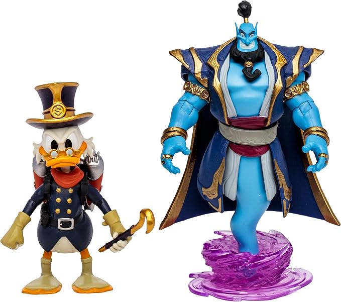 McFarlane Toys - Disney Mirrorverse Genie 5in Scrooge McDuck 5in and Goofy 7in, Action Figure 3pk, Gold Label, Amazon Exclusive - Figurio