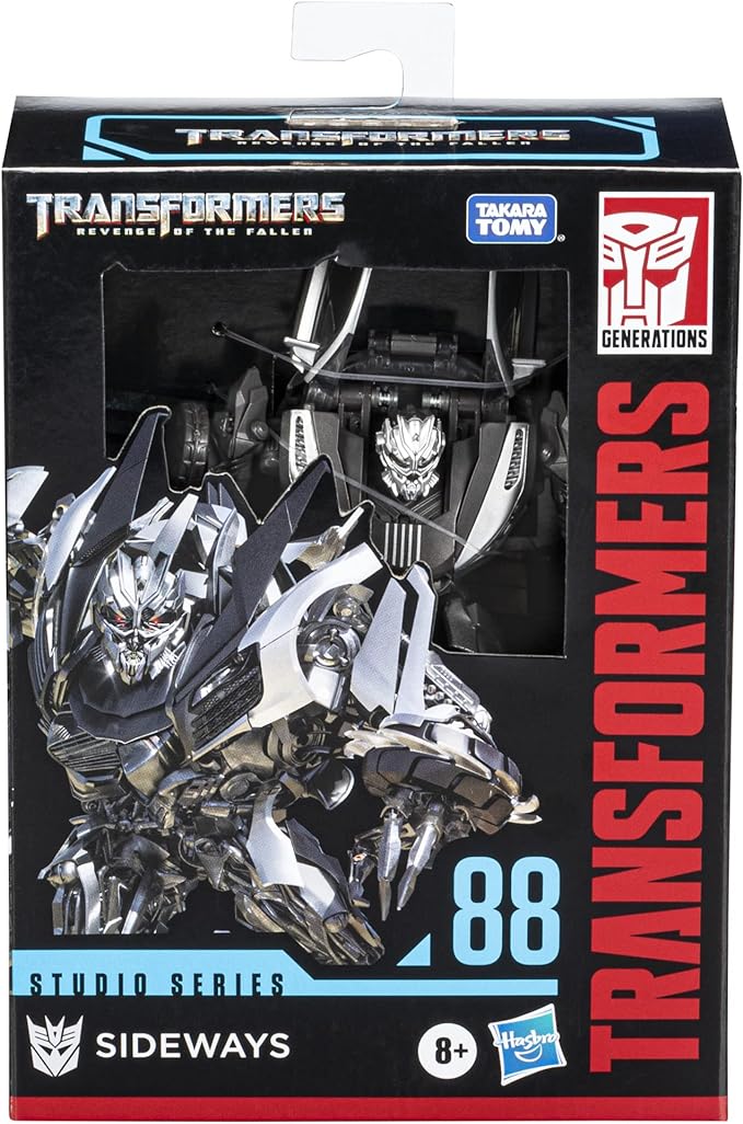 Transformers Toys Studio Series 88 Deluxe Class Revenge of The Fallen Sideways Action Figure - Ages 8 and Up, 4.5-inch - Figurio