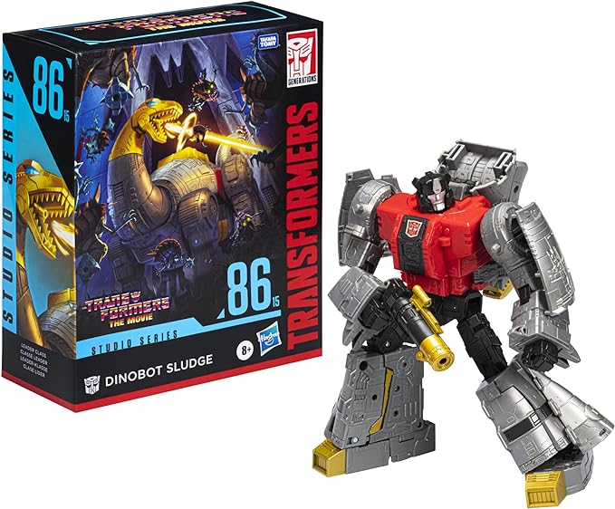 Transformers Studio Series 86-15 Leader Class The The Movie 1986 Dinobot Sludge Action Figure, Ages 8 and Up, 8.5-inch - Figurio