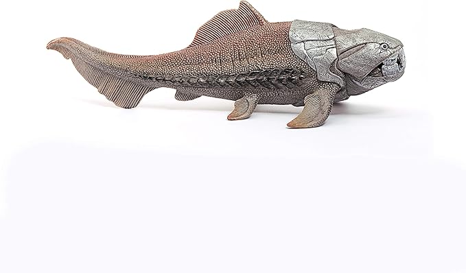 Schleich Dinosaurs Realistic Dunkleosteus Figurine with Movable Jaw - Prehistoric Jurassic Dino Toy with Highly Detailed Movable Jaw, Education and Fun for Boys and Girls, Gift for Kids Ages 4+ - Figurio