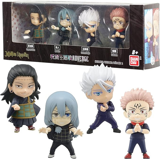 BANDAI Namco - Jujutsu Kaisen Adverge Figure Box Set D (Satoru Gojo, Ryomen Sukuna, Suguru Geto, Mahito), Adverge Figure Box Set - Figurio