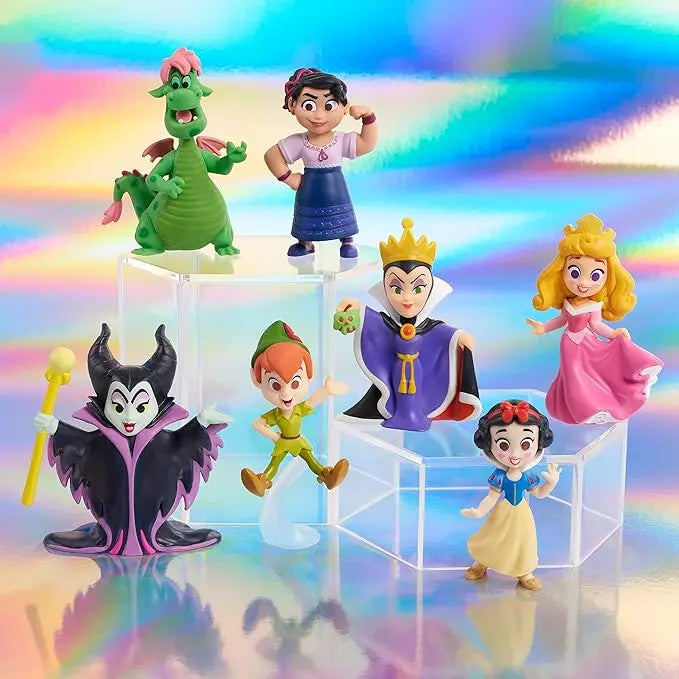 Disney100 Years of Enchantment Celebration Collection Limited Edition 7-piece Figure Pack, Kids Toys for Ages 3 Up by Just Play - Figurio