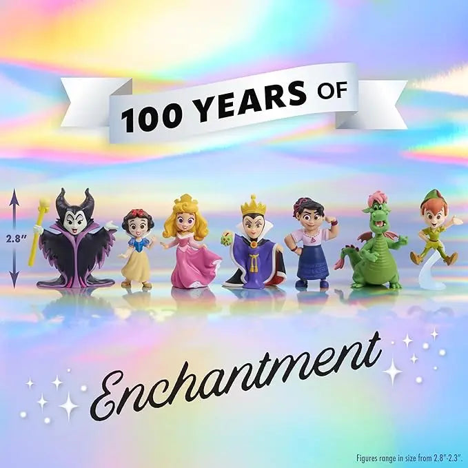 Disney100 Years of Enchantment Celebration Collection Limited Edition 7-piece Figure Pack, Kids Toys for Ages 3 Up by Just Play - Figurio