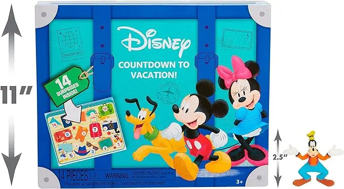 Disney Junior Mickey Mouse Countdown to Vacation, 14-pieces, 9 Figures Included, Kids Toys for Ages 3 Up, Amazon Exclusive by Just Play - Figurio