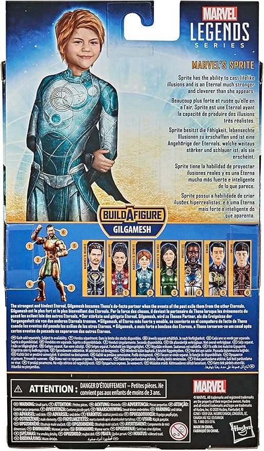 Marvel Hasbro Legends Series The Eternals Sprite 6-Inch Action Figure Toy, Movie-Inspired Design, Includes 2 Accessories, Ages 4 and Up - Figurio