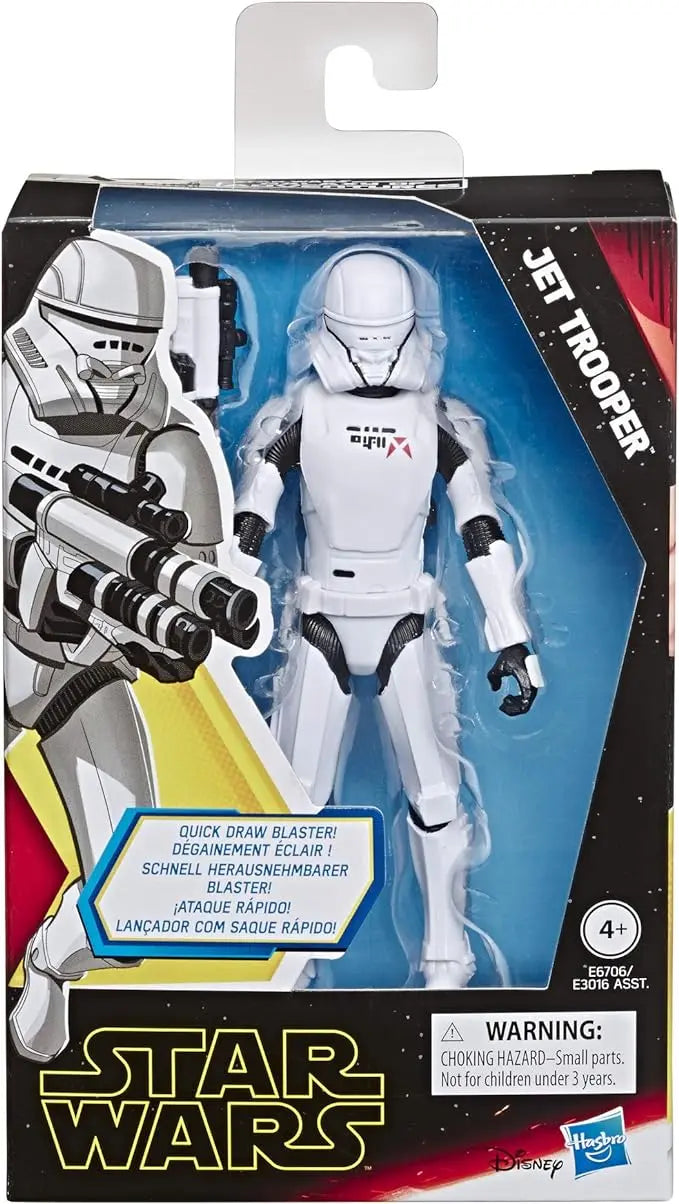 STAR WARS Galaxy of Adventures The Rise of Skywalker Jet Trooper 5'-Scale Action Figure Toy with Fun Blaster Action Movement - Figurio