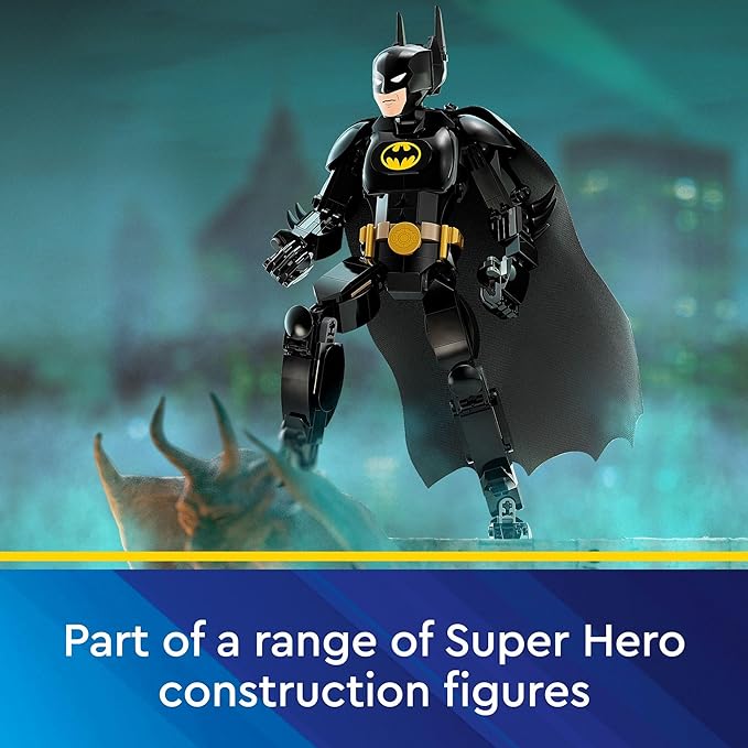 LEGO DC Batman Construction Figure 76259 Buildable DC Action Figure, Fully Jointed DC Toy for Play and Display with Cape and Authentic Details from the Batman Returns Movie, Batman Toy for 8 Year Olds - Figurio