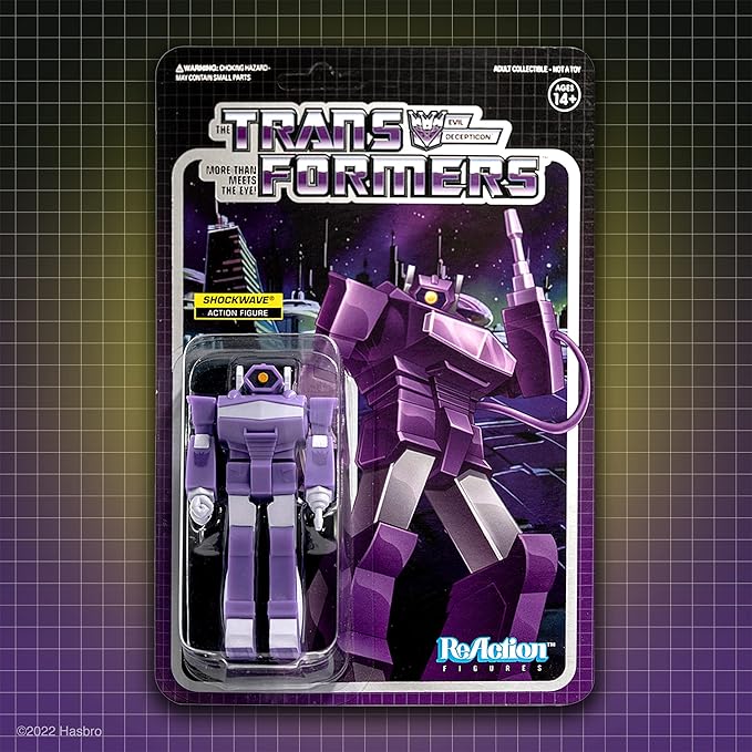 Super7 Transformers Shockwave 3.75 in ReAction Figure - Figurio