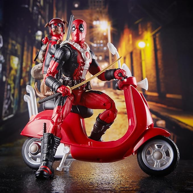 Marvel Legends Series Deadpool Corps Comics Collectible 6 Inch Action Figure & Vehicle, Includes Dogpool & Squirrelpool - Figurio