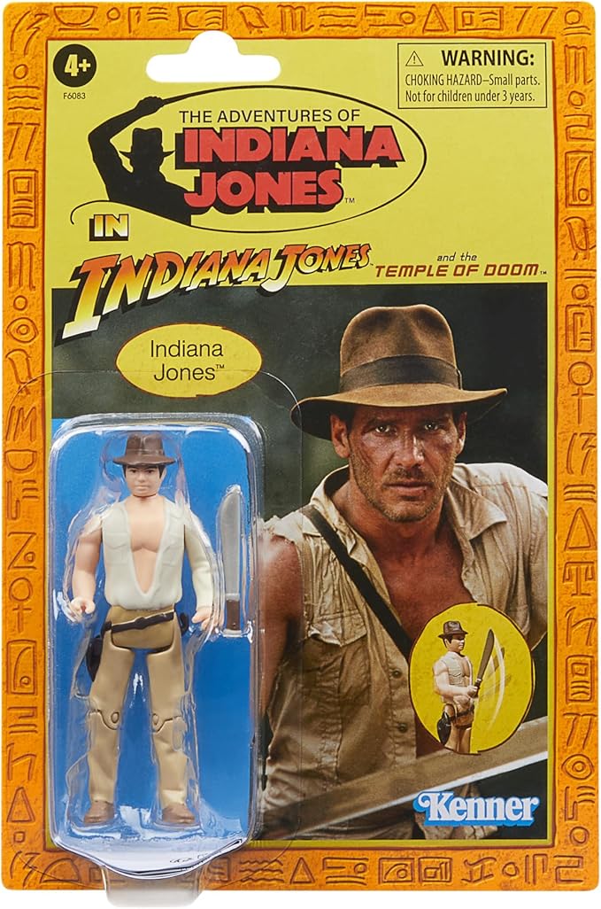 Hasbro Indiana Jones et le Temple Maudit Retro Collection Figurine Indiana Jones de 9.5 cm - Figurio