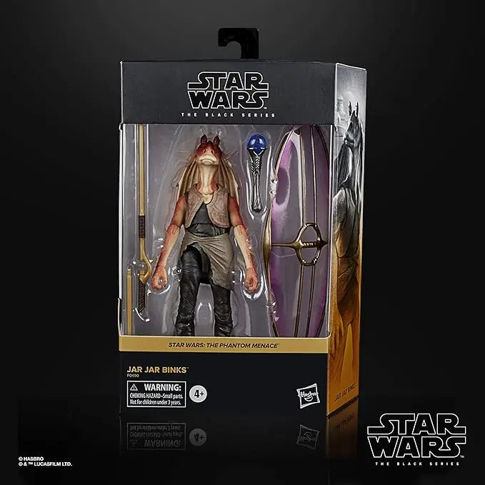 STAR WARS The Black Series Jar Jar Binks 6-Inch-Scale The Phantom Menace Collectible Deluxe Action Figure, Kids Ages 4 and Up - Figurio