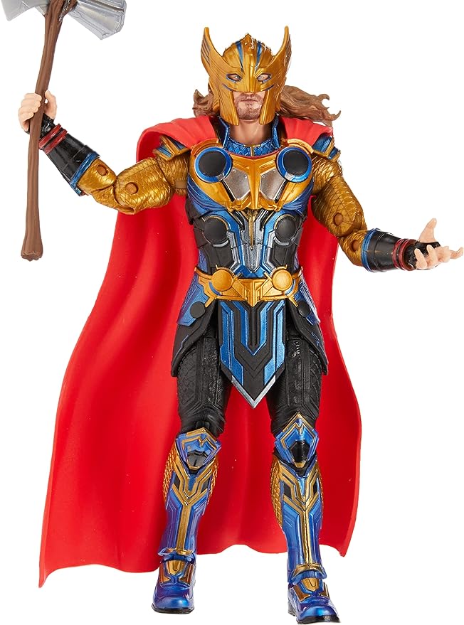 Marvel Legends Series Thor: Love and Thunder Thor Action Figure 6-inch Collectible Toy, 3 Accessories - Figurio