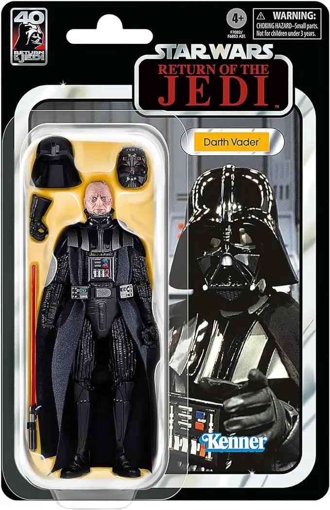 STAR WARS The Black Series Darth Vader, Return of The Jedi 40th Anniversary 6-Inch Collectible Action Figures, Ages 4 and Up - Figurio