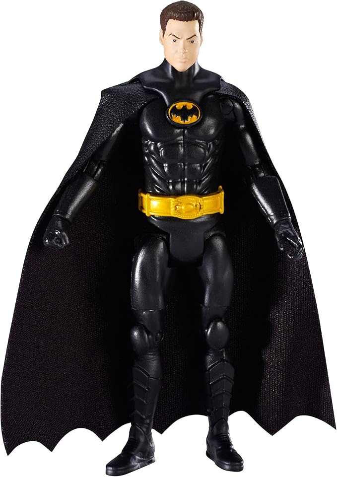 DC Comics Multiverse, Basic Figure, Unmasked Variant Batman [Michael Keaton], 4 Inches - Figurio