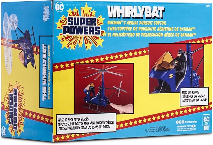 McFarlane Toys - DC Super Powers Whirlybat (Batman's Aerial Pursuit Copter) Vehicle - Figurio