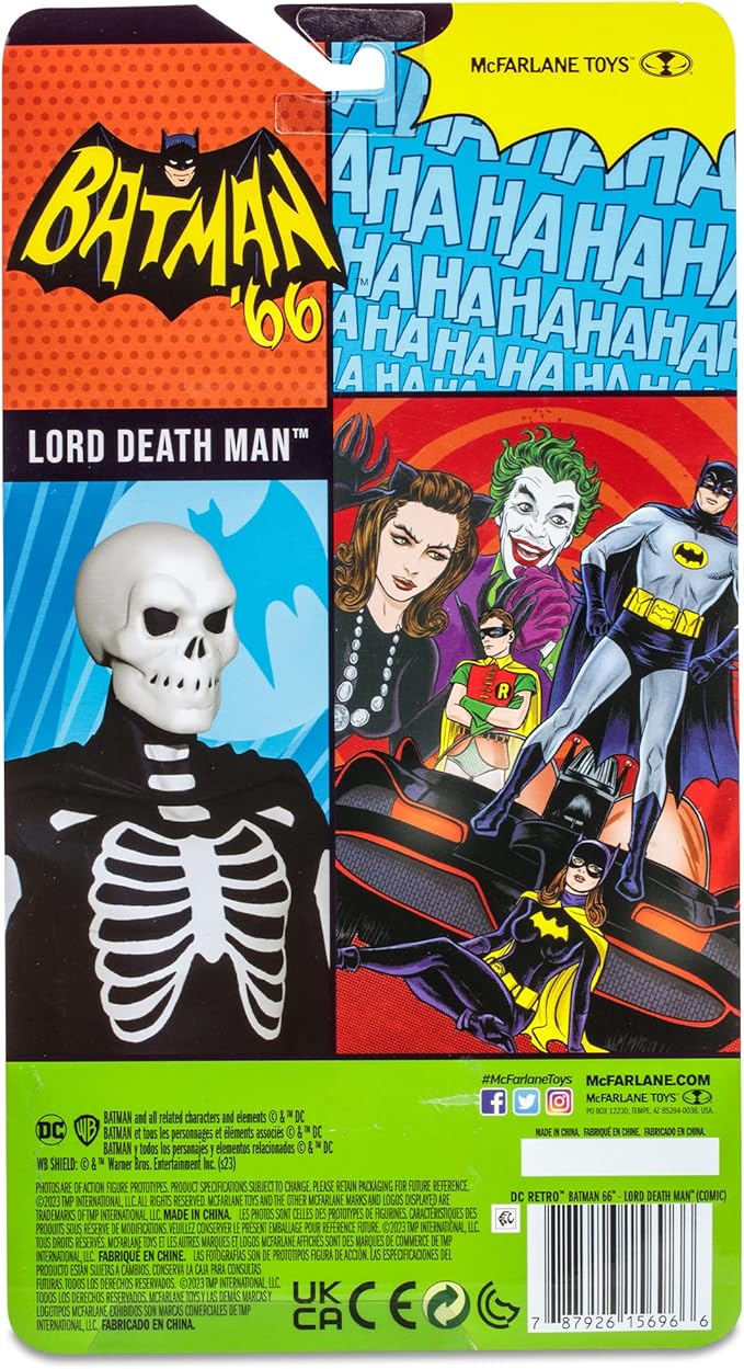 McFarlane Toys - DC Retro Lord Death Man (Batman 66' Comic) 6in Action Figure - Figurio