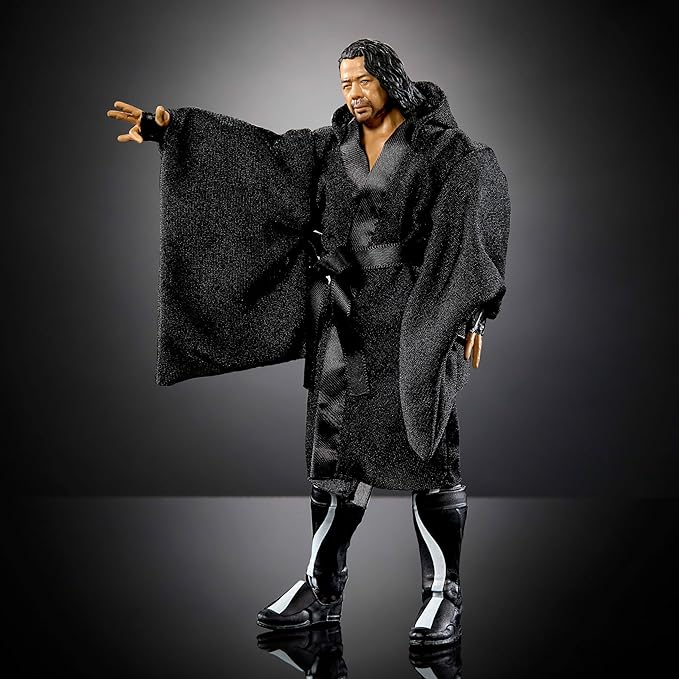 Mattel WWE Elite Action Figure & Accessories, 6-inch Collectible Shinsuke Nakamura with 25 Articulation Points, Life-Like Look & Swappable Hands - Figurio