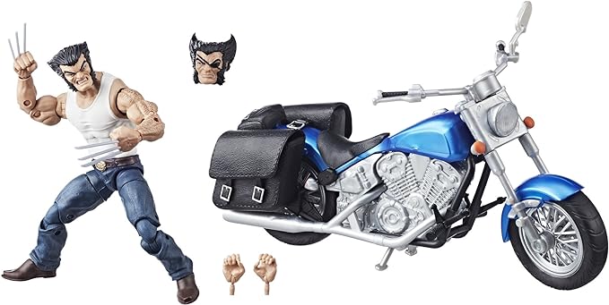 Marvel Legends Series 6-inch Wolverine and Motorcycle - Figurio