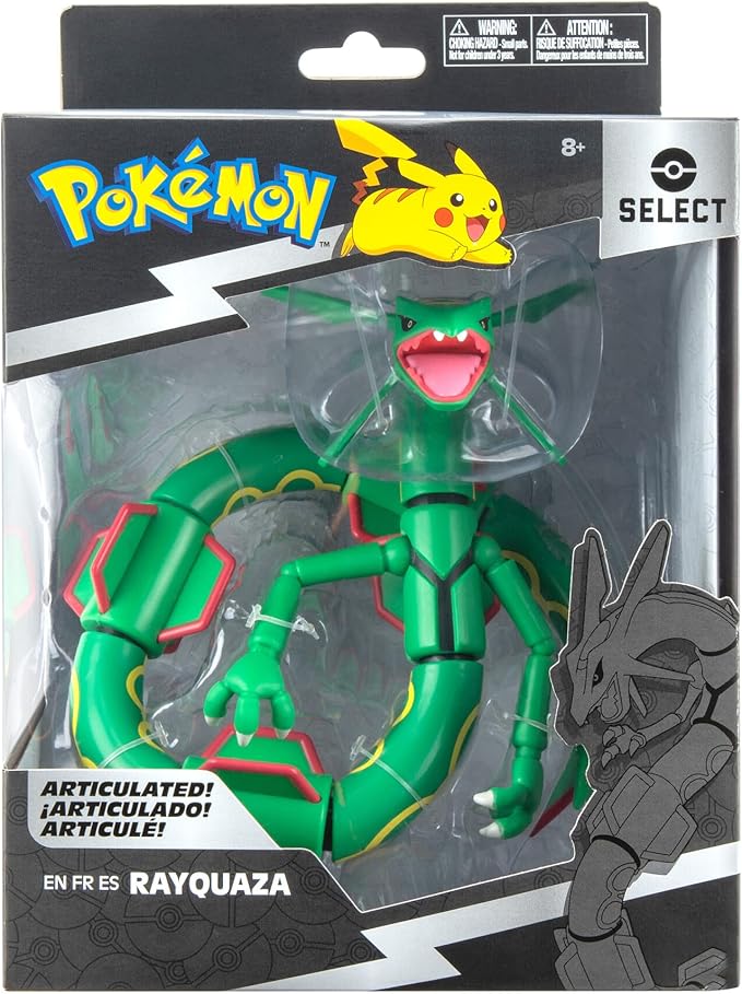 Pokemon Select Super-Articulated 6-inch Rayquaza - Authentic Details - Select Series - Figurio